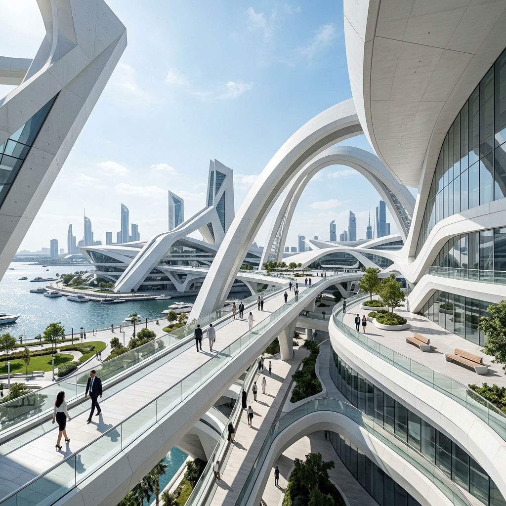 Modern Architecture Curved Lines